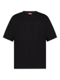 Diesel logo-embroidered back-print T-shirt - Black