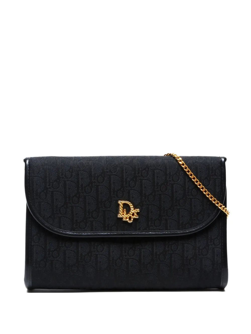 1970-1990s monogram-pattern flap shoulder bag