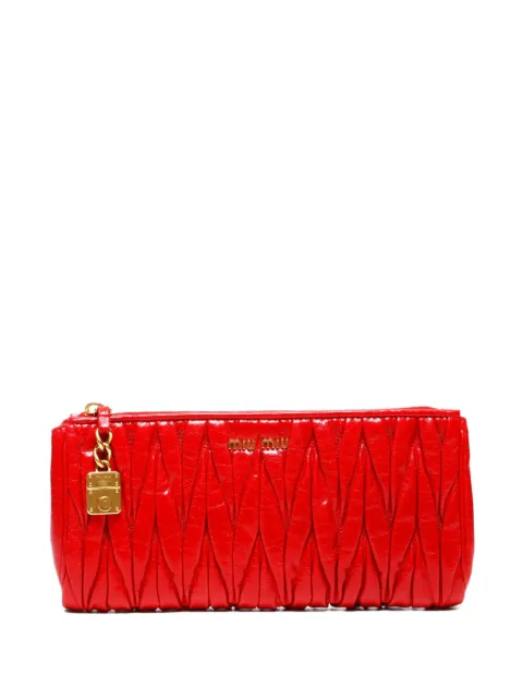 Miu Miu Pre-Owned 2010s matelassé clutch bag