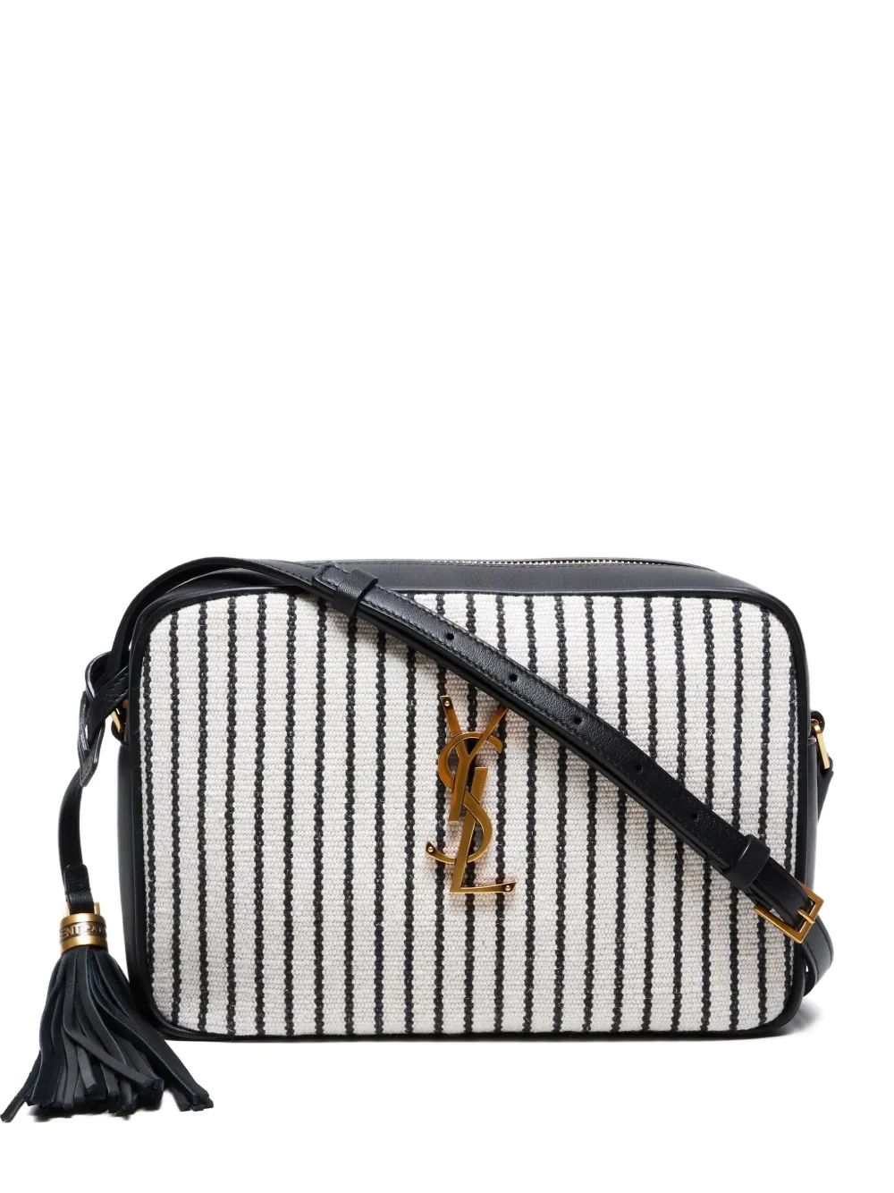 2015-2024 Lou Camera striped tassel-detailed shoulder bag