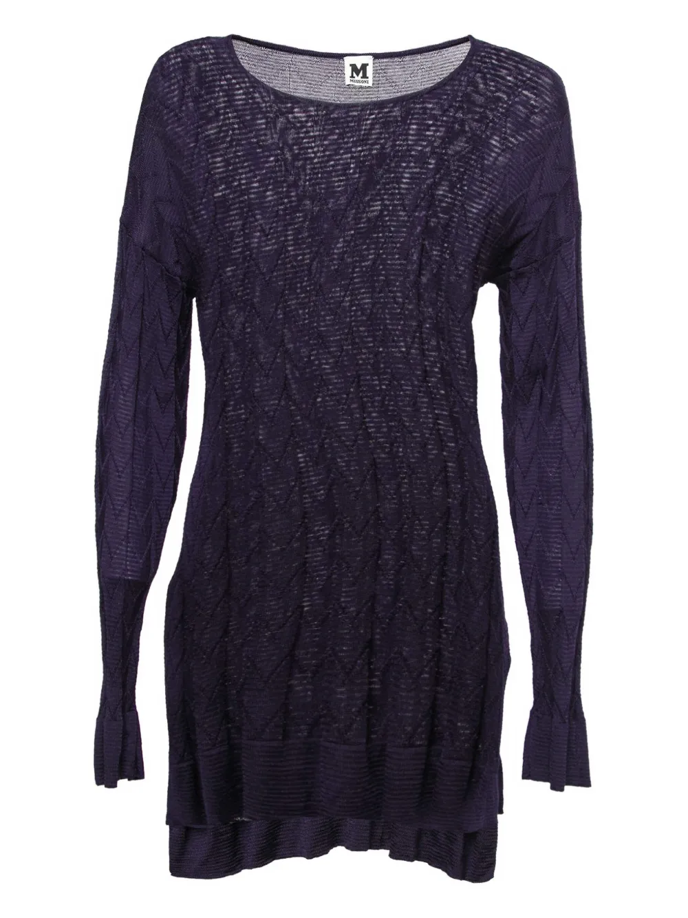Missoni Pre-Owned 2024 zigzag-woven T-shirt | Purple | Image 1