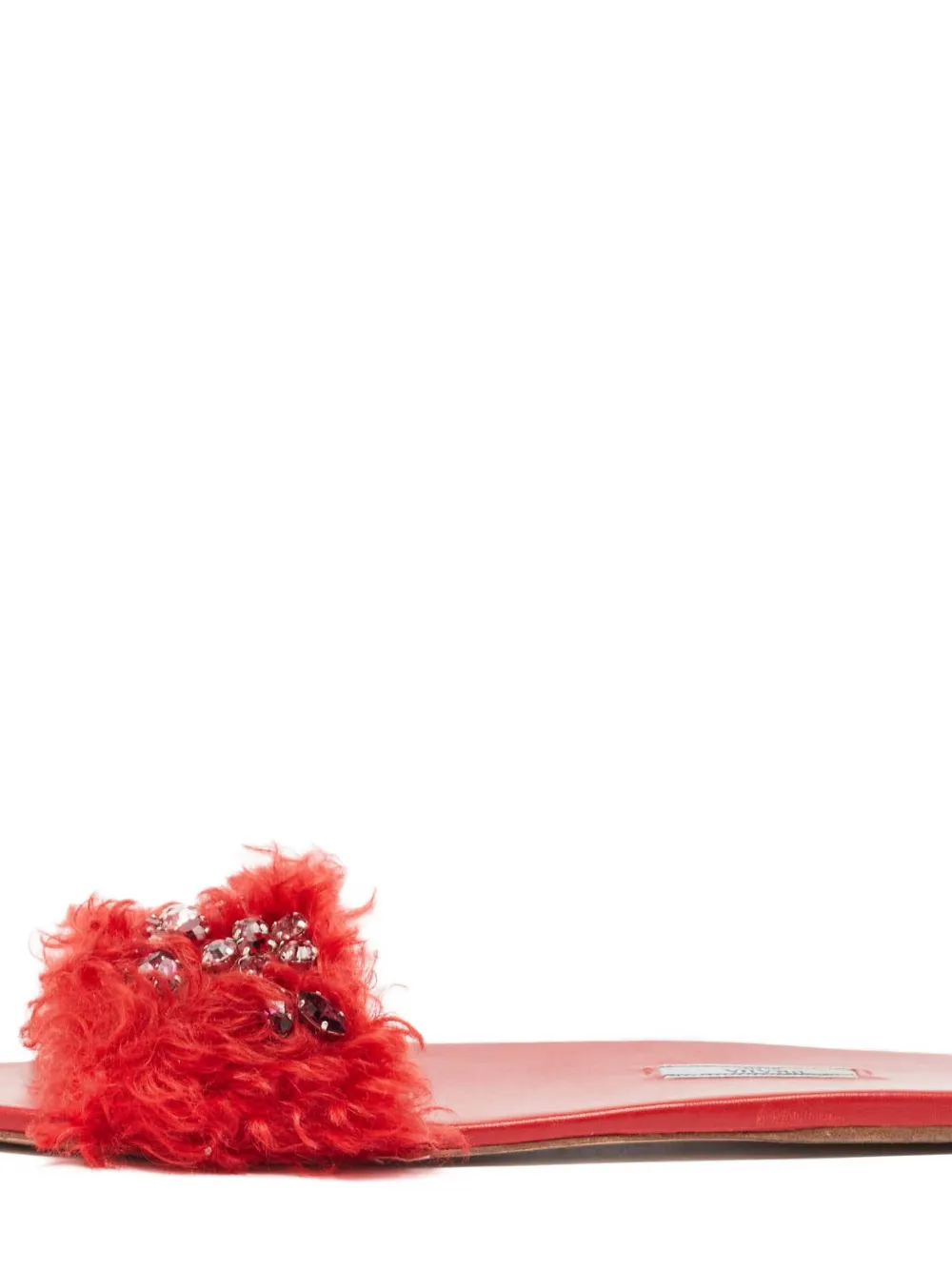 Prada Pre-Owned Verfraaide sandalen - Rood