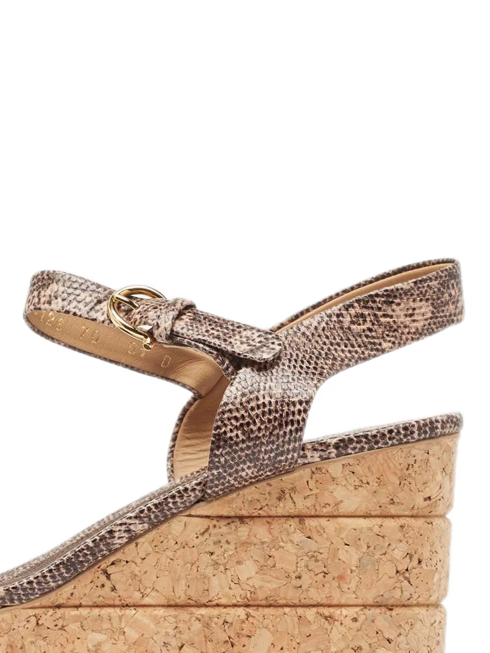 Ferragamo Pre-Owned 85 mm Madea sandalen met sleehak - Bruin