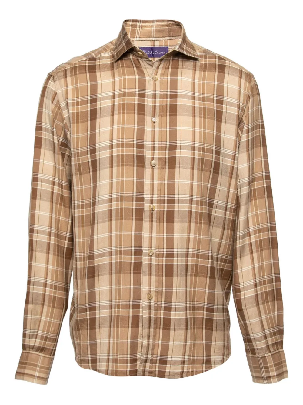 Polo Ralph Lauren Vintage pre-owned checked-pattern shirt | Brown | Image 1