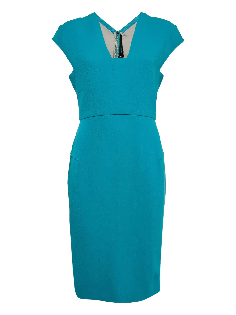 Etro Pre-Owned vestido midi texturizado | azul | Image 1