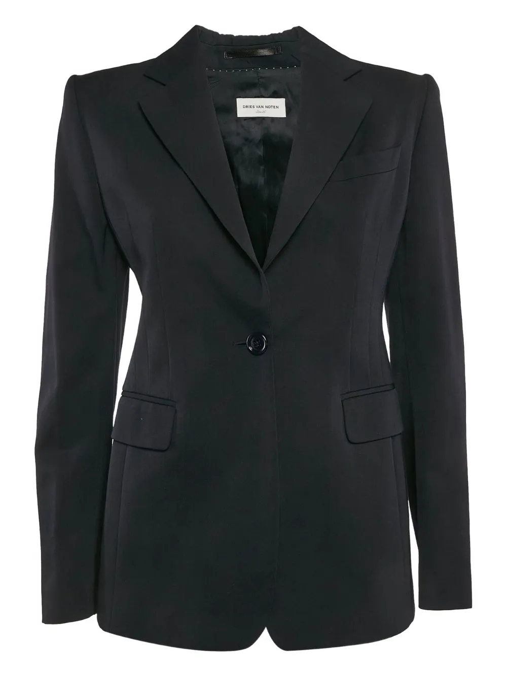 Dries Van Noten Pre-Owned single-breasted wool blazer | Black | Image 1