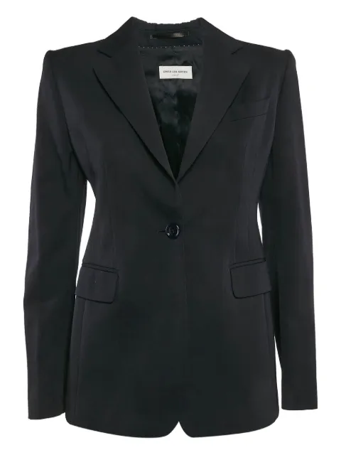 Dries Van Noten Pre-Owned single-breasted wool blazer
