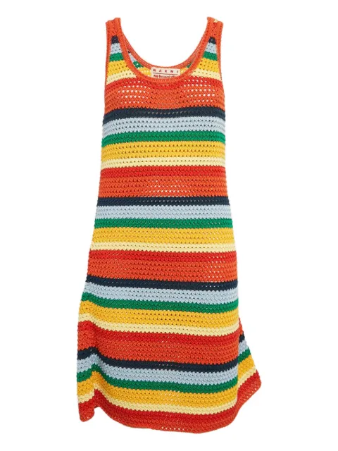 Marni Pre-Owned vestido de tejido con motivo de rayas