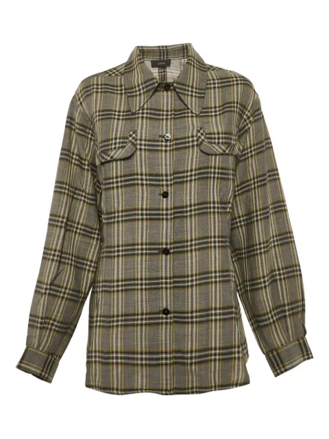 JOSEPH camisa con botones y cuadros estampados