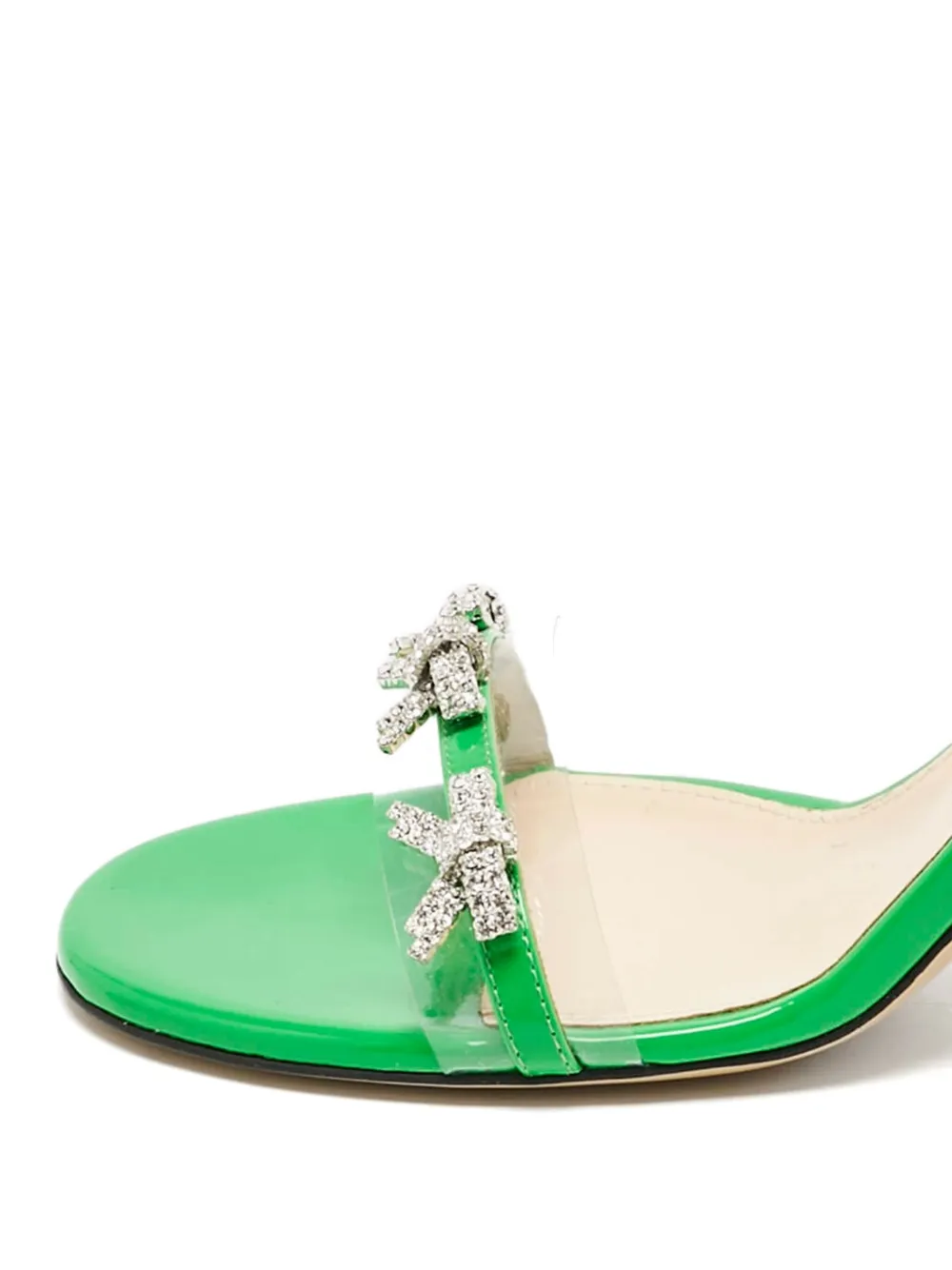 MACH & MACH 90mm Floating crystal-bow sandals | Image 2