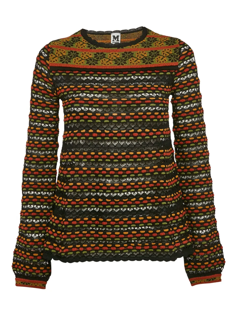 Missoni Pre-Owned pointelle-knit top | Black | Image 1