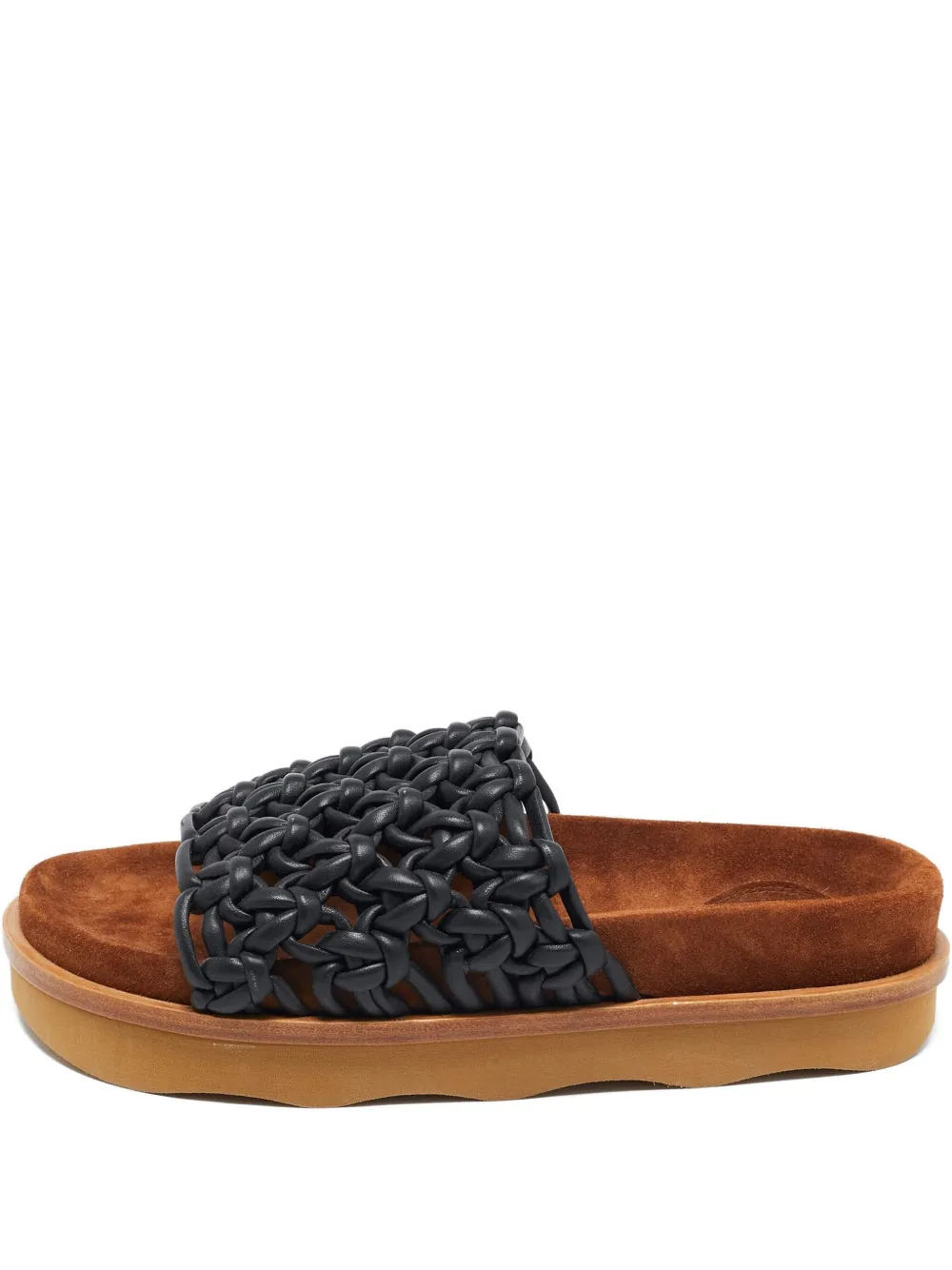 Chloé Pre-Owned woven platform slides | Black | Image 1