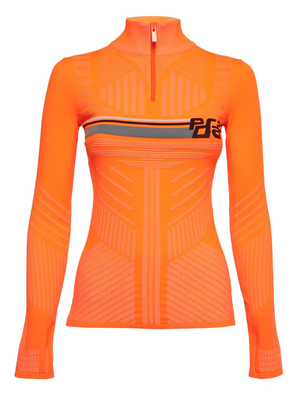 Prada Pre-Owned 2024 zip-up top | Orange | Image 1