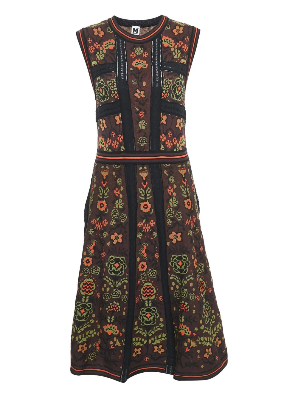 Pre-owned Missoni 2023 Floral-patterned Dress In Brown