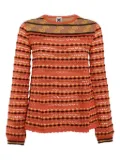 Missoni Pre-Owned 2024 pointelle-knit top - Orange