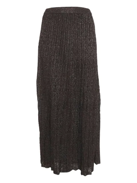 Missoni Pre-Owned pleated lurex-knit skirt