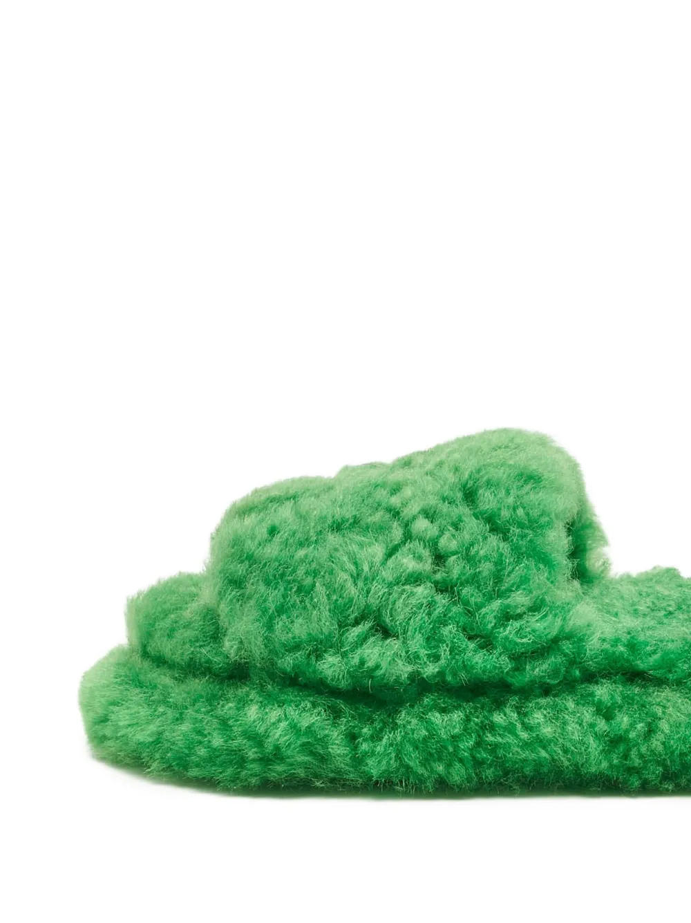 Bottega Veneta Pre-Owned 2024 sandalen met lammy bont - Groen