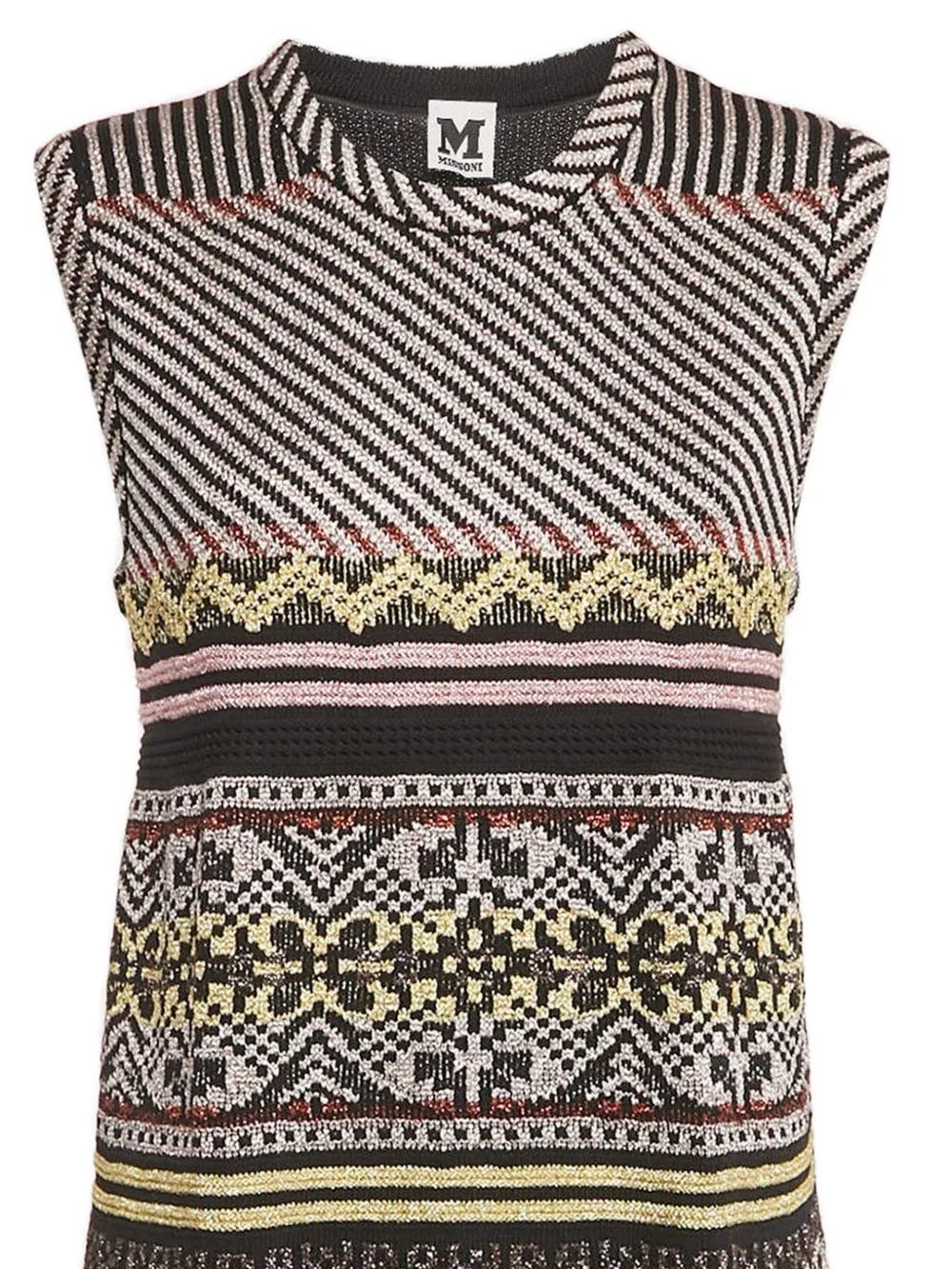 Missoni Pre-Owned 2024 jurk met jacquard-patroon - Zwart