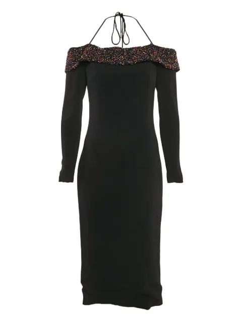 Cushnie vestido midi con hombros descubiertos 