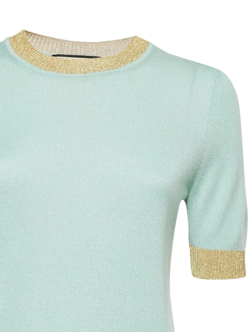 Gucci Pre-Owned metallic-trim knit top | Image 2