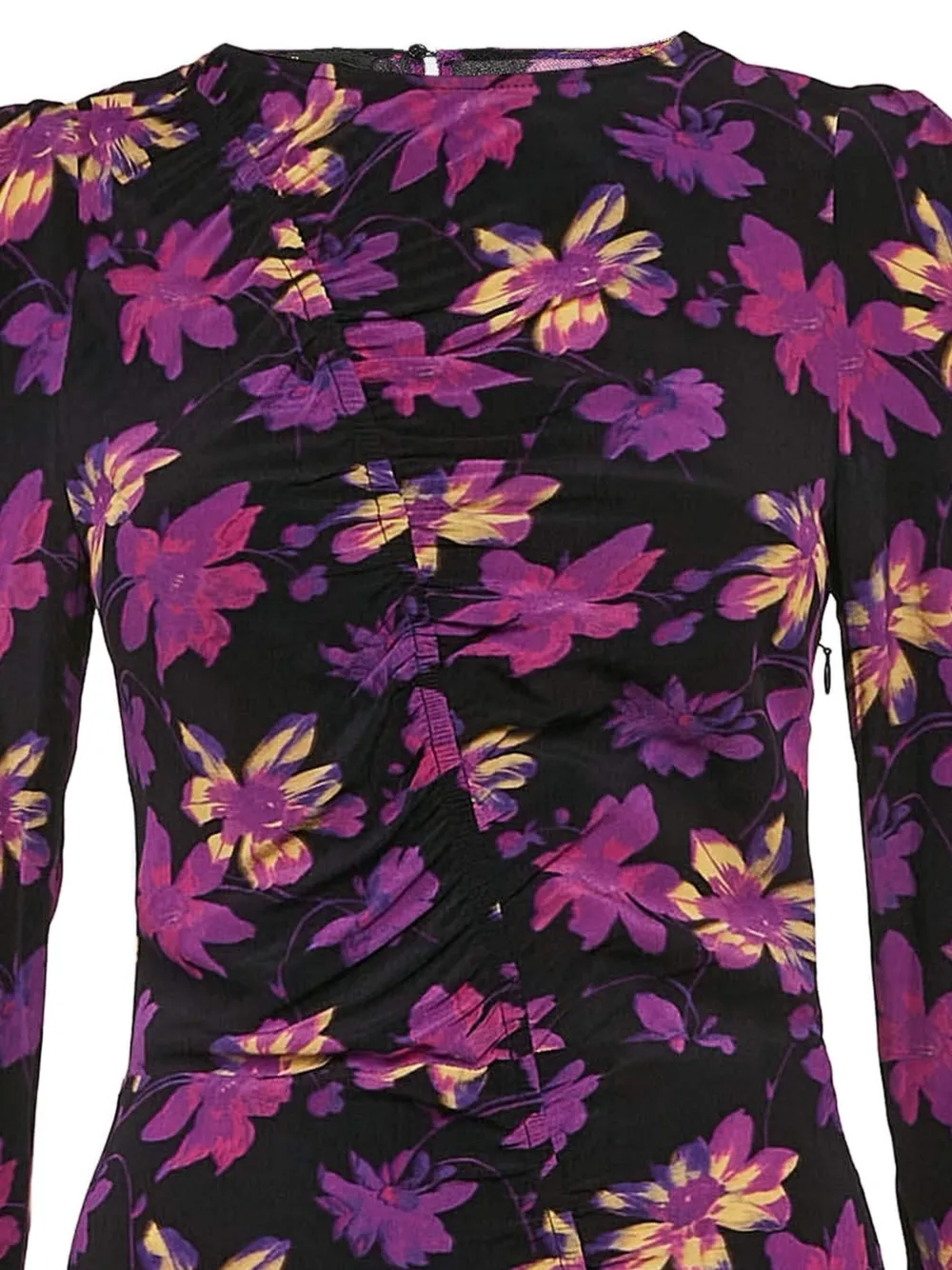 Maje Mini-jurk met bloemenprint - Zwart