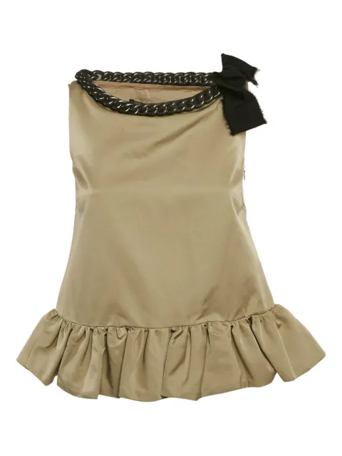 Giambattista Valli Vintage chain-detail ruffle blouse 