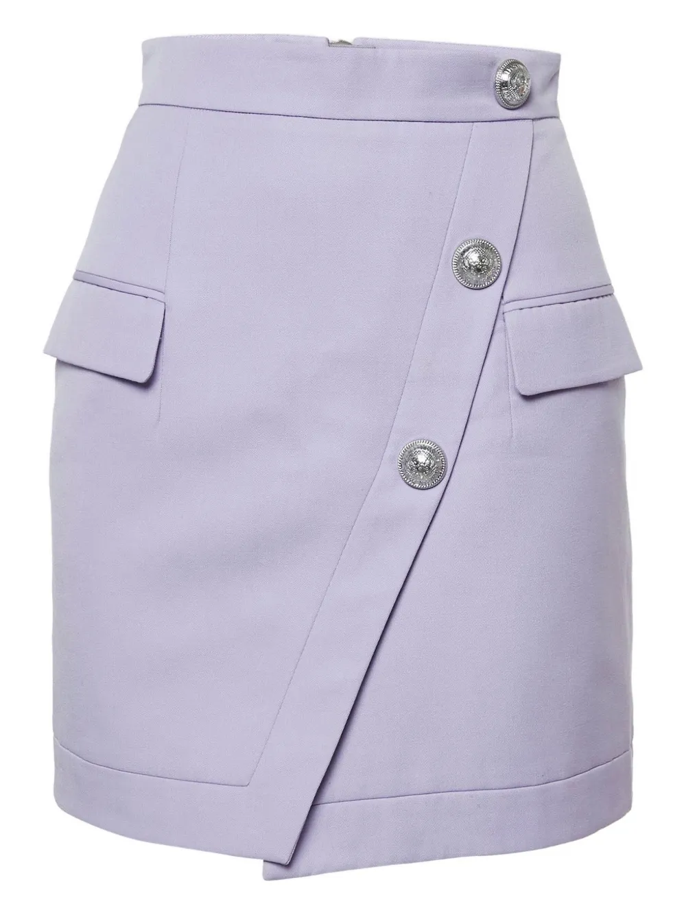 Balmain Pre-Owned asymmetrical aocket skirt | Purple | Image 1
