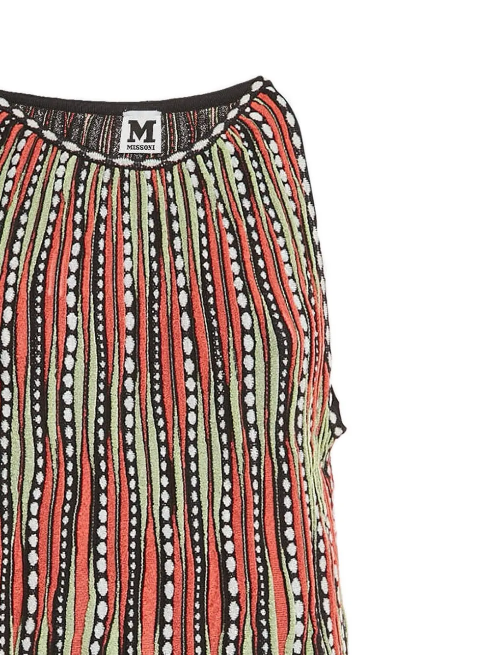 Missoni Pre-Owned 2024 jurk met jacquard-patroon - Oranje