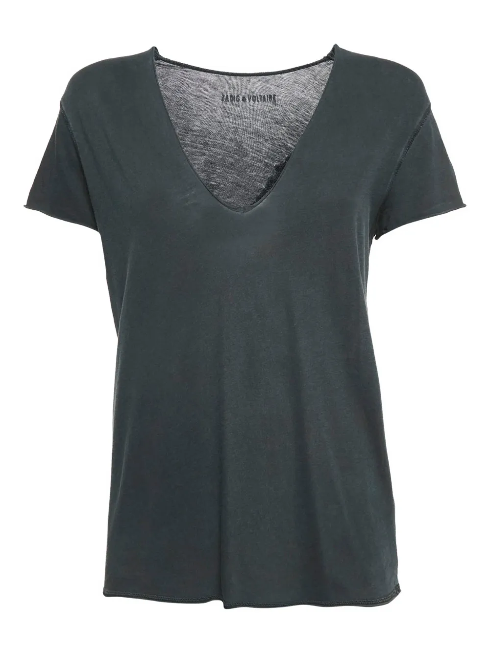 Pre-owned Zadig & Voltaire  V-neck T-shirt In Gray