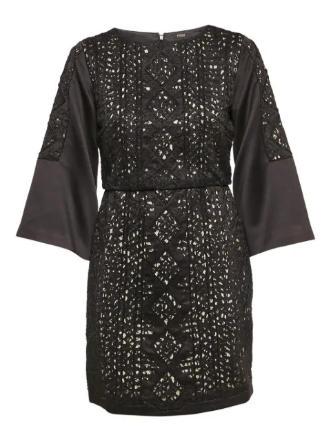 Maje embroidered bell-sleeves dress
