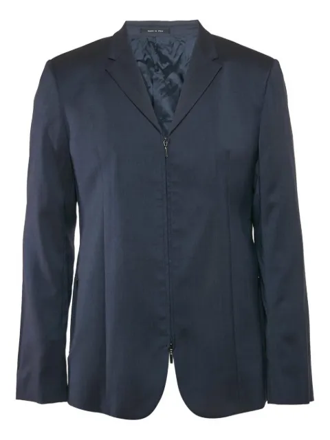 Emporio Armani Pre-Owned zip-front wool jacket
