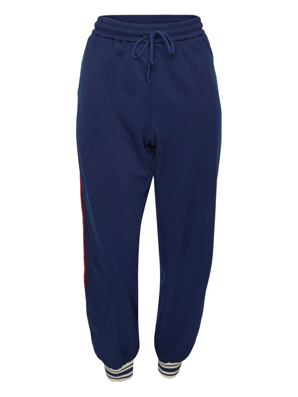 Gucci Pre-Owned Web-stripe track pants | Blue | Image 1