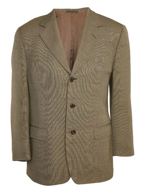 Ermenegildo Zegna Vintage  fine-pattern cotton blazer