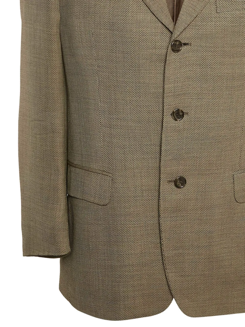 Ermenegildo Zegna Vintage  fine-pattern cotton blazer | Image 2