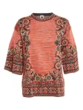 Missoni Pre-Owned floral-pattern knit top - Orange