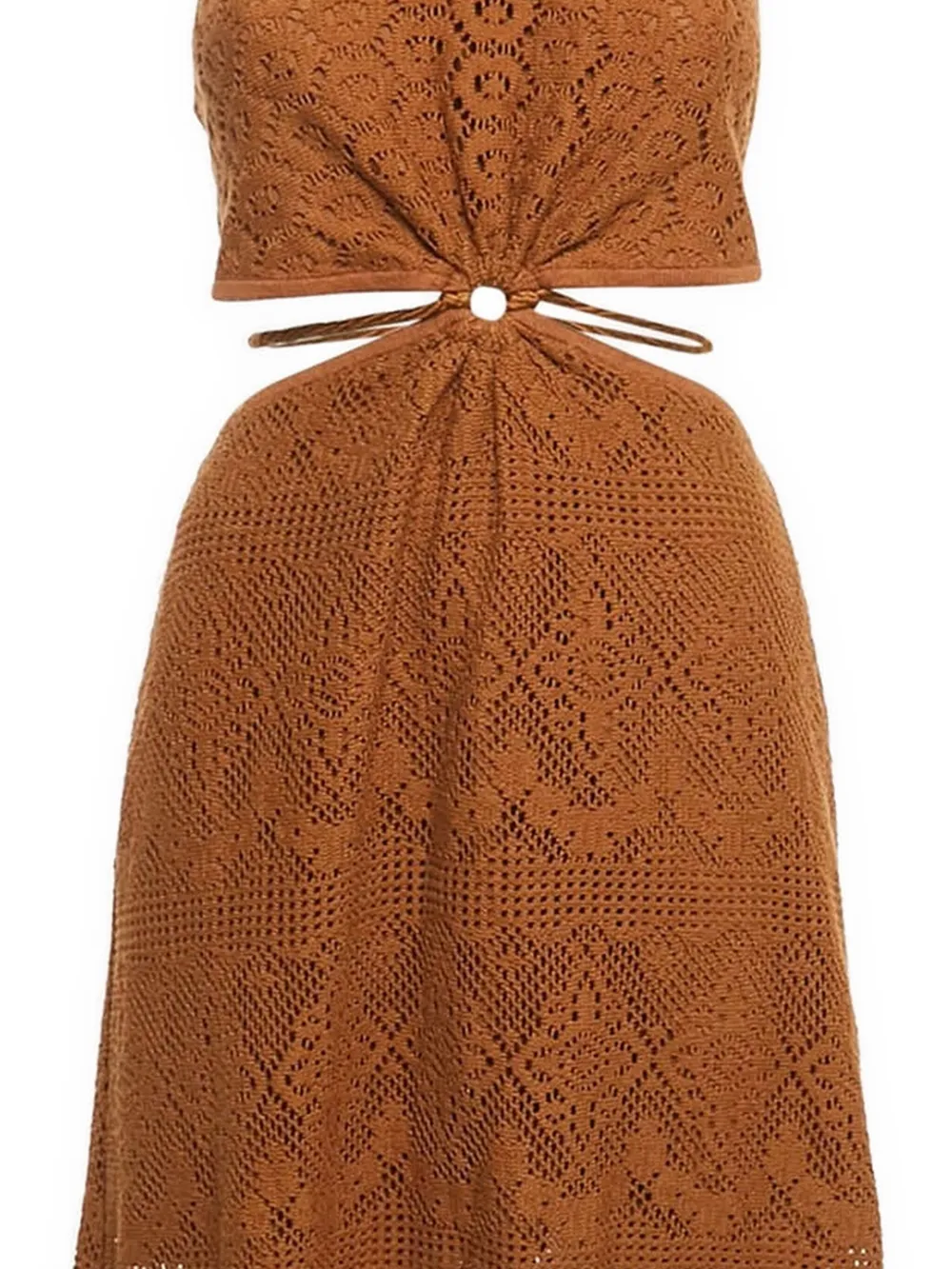 Simkhai Gehaakte maxi-jurk met uitgesneden details - Bruin