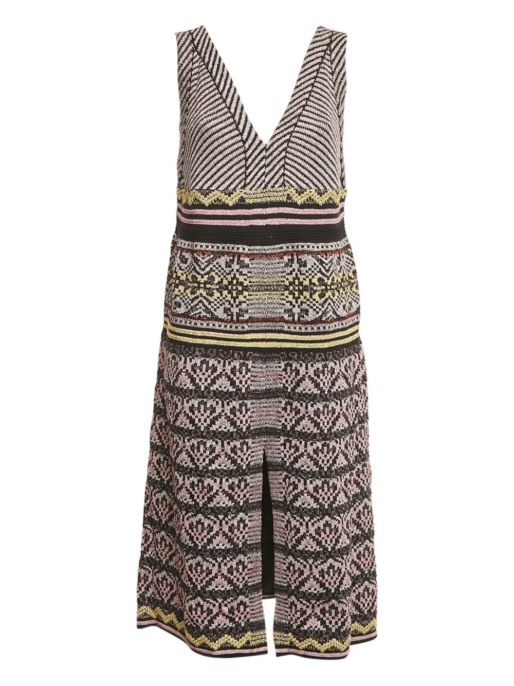 Missoni Pre-Owned 2024 patterned-jacquard dress | Brown | Image 1