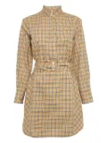 Burberry Pre-Owned plaid belted dress - Neutrals