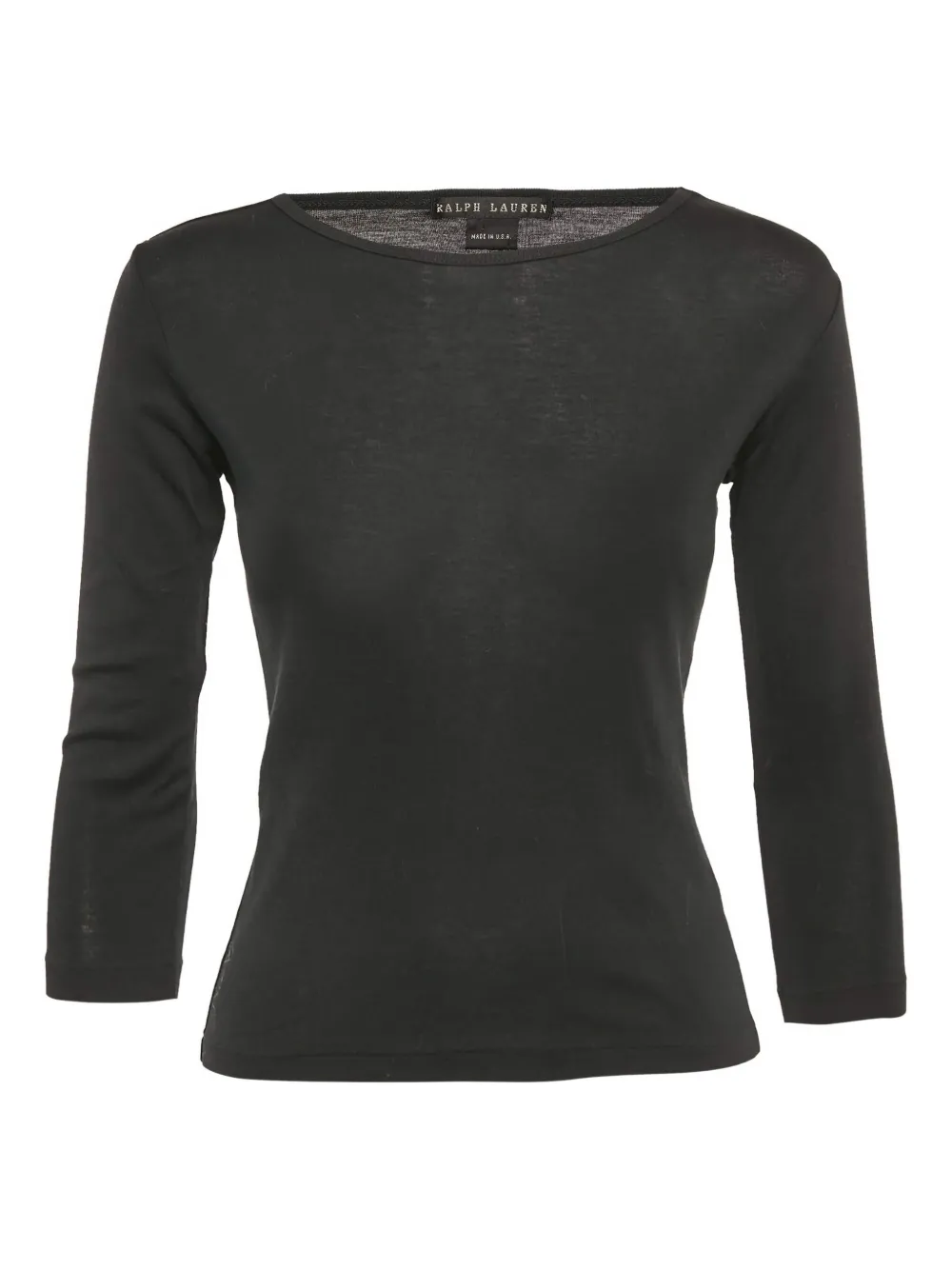 Polo Ralph Lauren Vintage Top con maniche a 3/4 - Nero