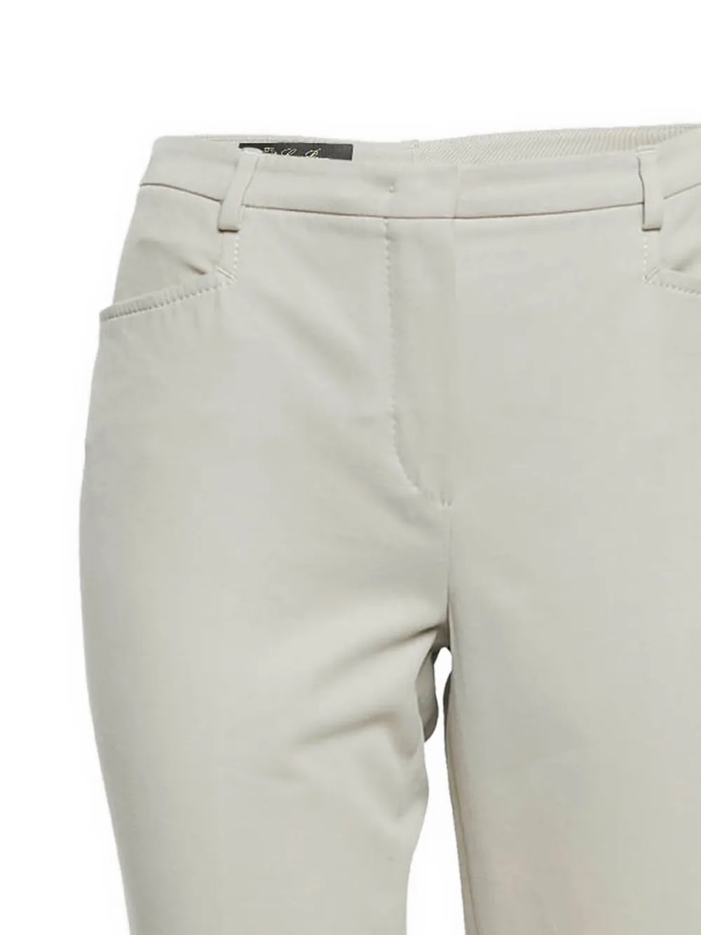 Loro Piana Pre-Owned Pantalon van stretchkatoen - Beige
