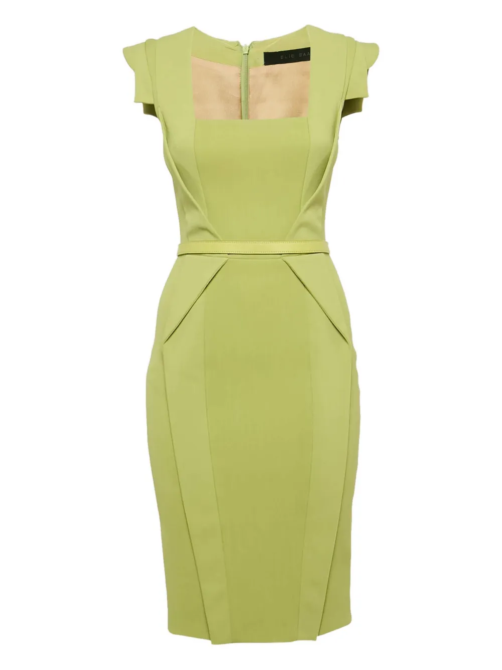 Elie Saab crepe belt dress | Green | Image 1