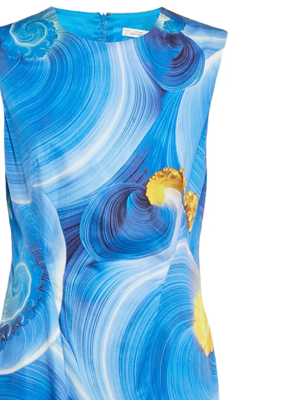Versace Pre-Owned Jurk met abstracte print - Blauw