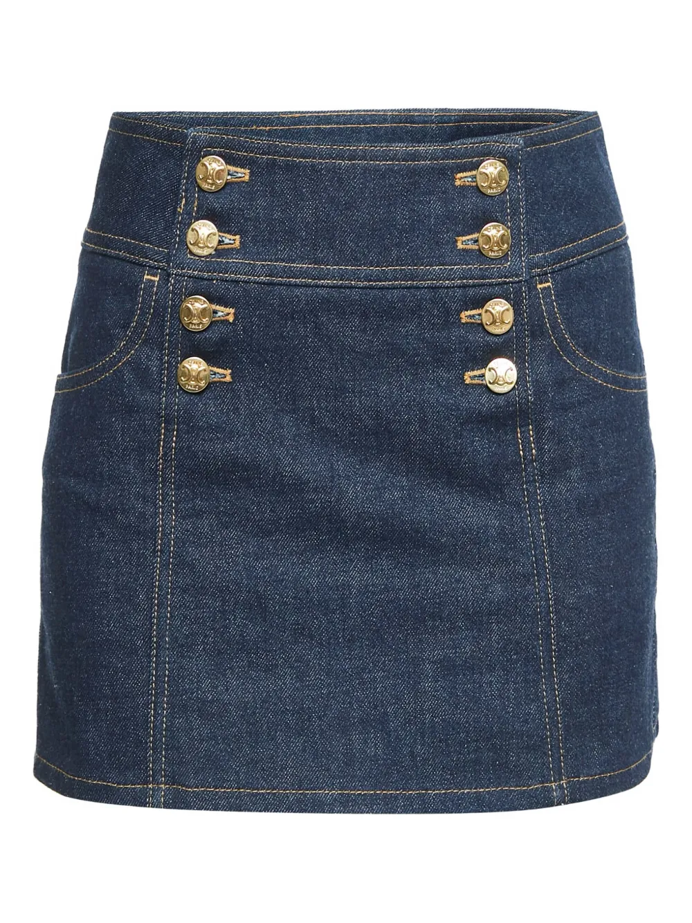 Celine Pre-Owned denim mini skirt | Blue | Image 1