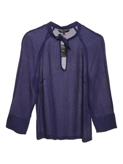 Maje tie-neck blouse