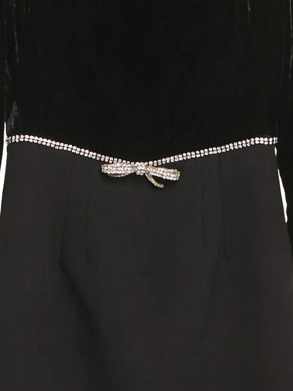 Miu Miu Pre-Owned Fluwelen jurk - Zwart