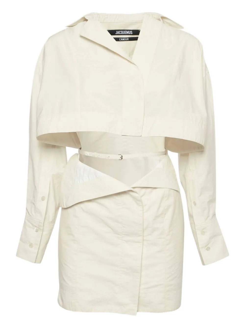 Jacquemus Pre-Owned L’Amour mini dress | Neutrals | Image 1