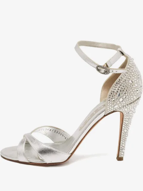 Gina 2024 Crystal Leather Sandals