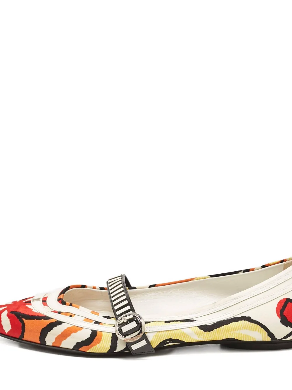 Louis Vuitton Pre-Owned Ballerina's met bloemenprint - Wit