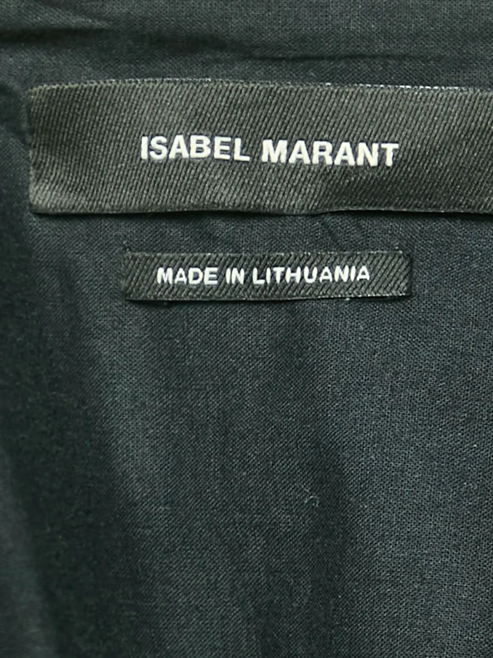 Isabel Marant Vintage 2024 glanzende wikkeljurk - Zwart