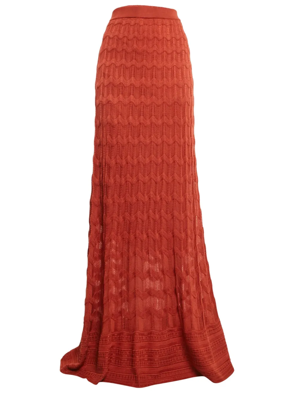 Missoni Pre-Owned Gebreide maxi-rok - Rood
